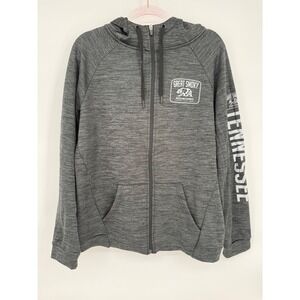 Great Smoky Mountains Tennessee Momentum Sz XL Full Zip Hoodie Heather‎ Gray